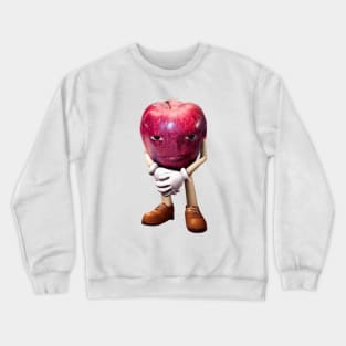 Me Asf Apple | Wapple | Apple with Face Meme | Unisex Crewneck Sweatshirt